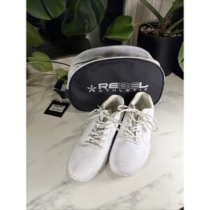 Rebel Athletics Rise II Cheer Shoes White Size 9.5 & Travel Bag